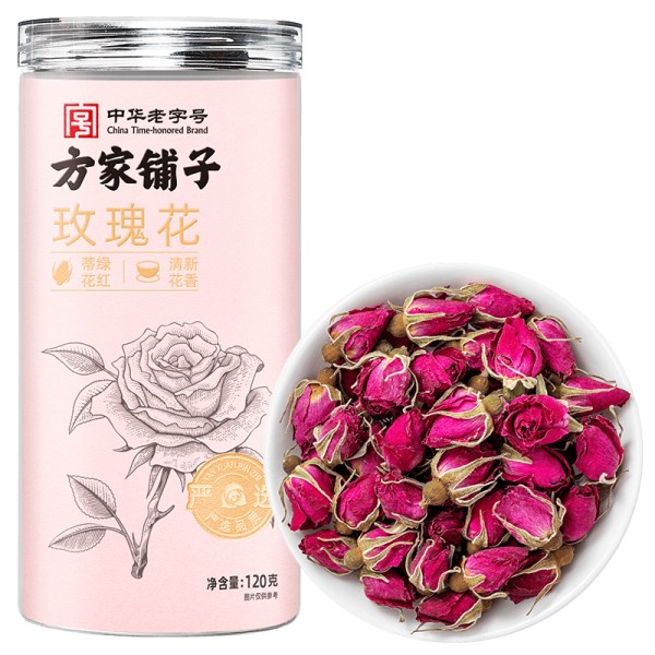 【方家铺子】玫瑰花120g瓶装